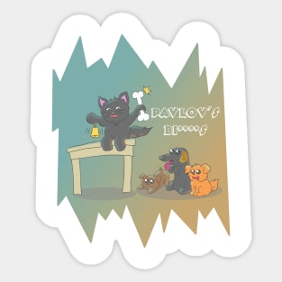 Funny Pavlov's Pets Design Sticker